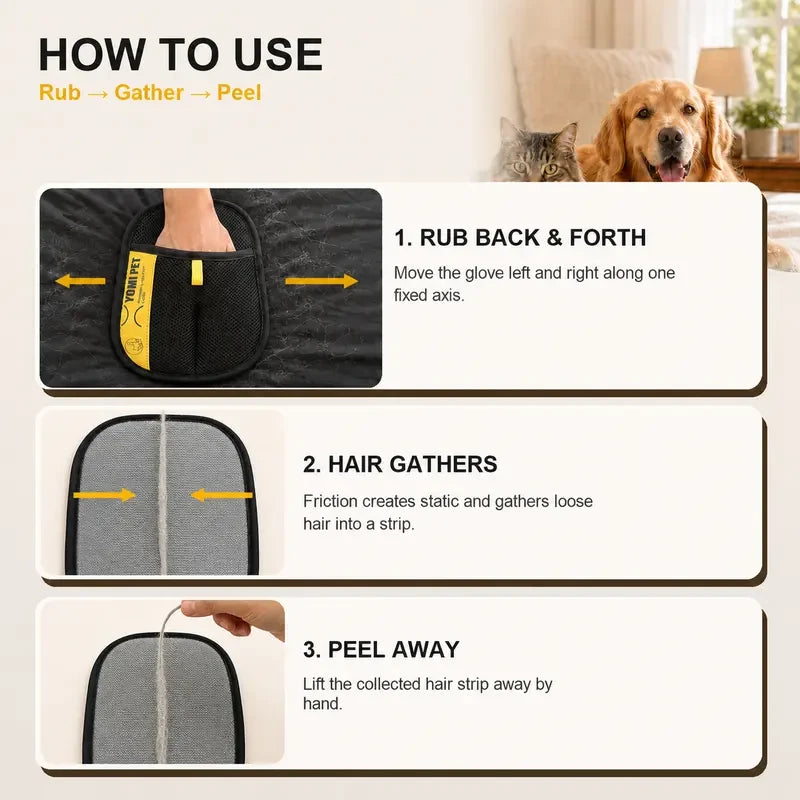 Infinity Expansion Pet Hair Remover Mitt