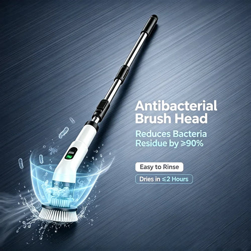 Household Cordless Spin Scrubber Multipurpose Cleaning Brush  Kitchen Gadgets Hair Brushes Bathroom Broom Toilet Electric Mops